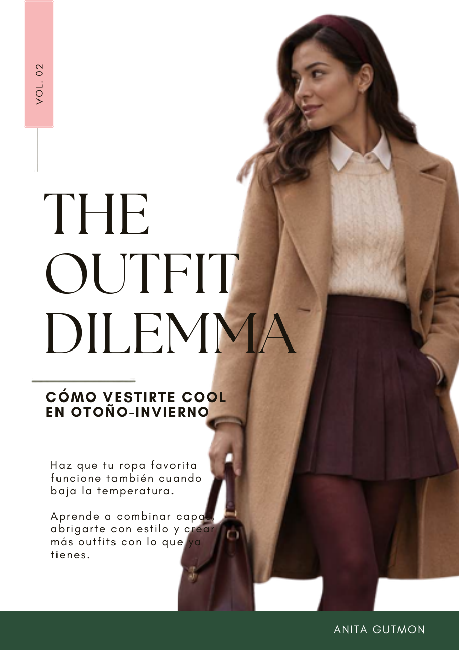 Portada de The Outfit Dilemma Volumen 2 Otoño–Invierno, guía digital de Anita Gutmon